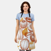 Tablier motif citrouille (Porté)