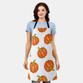 Tablier motif citrouille (Porté)