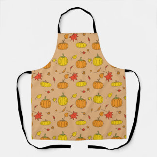 Tablier Motif Citrouille d'automne