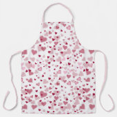 Tablier Motif Cœurs Mignons Rose (Recto)