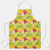 Tablier Motif coloré de fruits amusants (Recto)