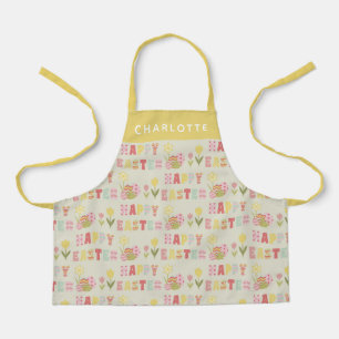 Tablier Motif coloré de Pâques personnalisé