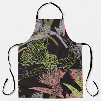 Tablier Motif coloré des fleurs de Cornflowers, fleur, ver