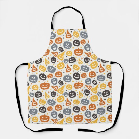 Tablier Motif coloré Jack-O'-Lantern (Recto)