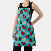 Tablier Motif coloré Ladybug avec fleurs (Insitu)