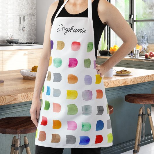 Tablier Motif coloré personnalisé