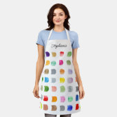 Tablier Motif coloré personnalisé (Porté)