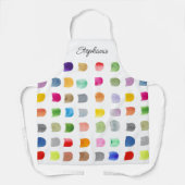 Tablier Motif coloré personnalisé (Recto)
