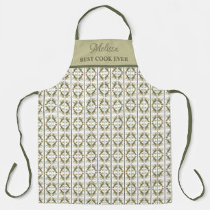 Tablier Motif Concombre Best Cook Ever Ajouter Nom
