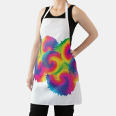 Tablier Motif Cool Rainbow Tie Dye (Insitu)