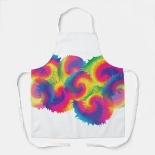 Tablier Motif Cool Rainbow Tie Dye
