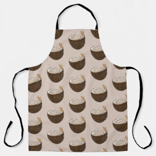 Tablier Motif Coquito de Noix de Coco Tropicale