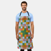 Tablier motif couleur Abstrait transparent (Porté)