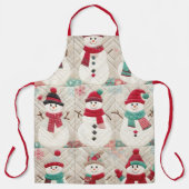 Tablier Motif courbé des Snowmen (Recto)