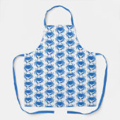Tablier Motif Crabe Bleu (Recto)