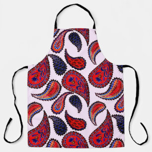Tablier Motif créatif sans couture avec cachemire dessiné 