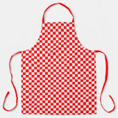 Tablier Motif Croate Rouge Blanc en tableau de contrôle Ap (Recto)