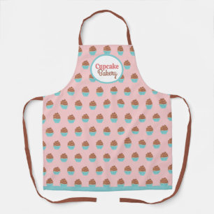 Tablier Motif Cupcakes Rose Boulangerie de gâteaux
