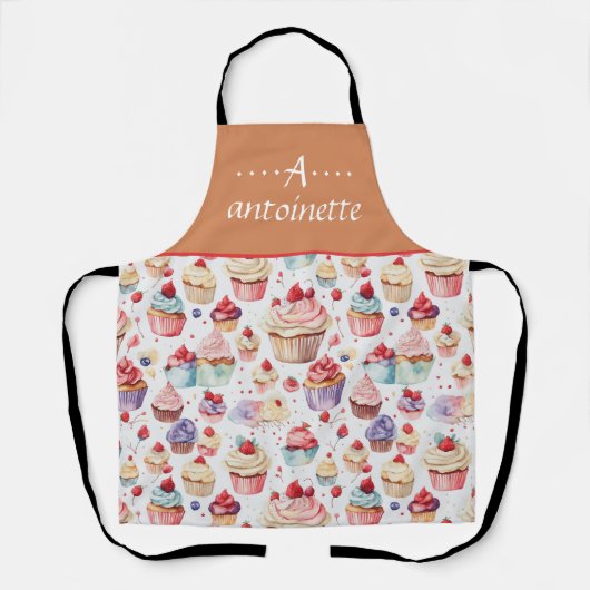 Tablier Motif Cute Cupcake (Recto)