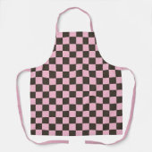 Tablier Motif damier fleur de cerisier (Recto)