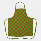 Tablier Motif damier pomme caramel (Recto)