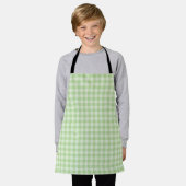 Tablier Motif damier vert (Porté)
