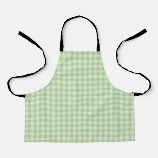 Tablier Motif damier vert (Recto)