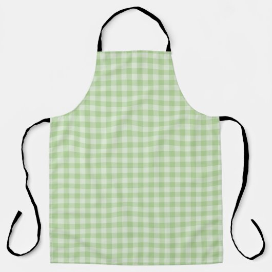 Tablier Motif damier vert (Recto)