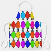 Tablier Motif d'ampoules de Noël (Recto)