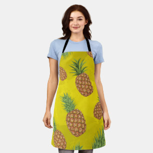 Tablier Motif d'ananas à l'aquarelle 3