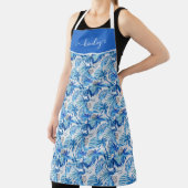 Tablier Motif d'aquarelle bleu clair (Insitu)
