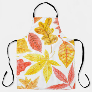 Tablier Motif d'aquarelle en divers automne coloré