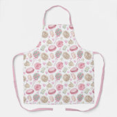 Tablier Motif d'aquarelle rose doux (Recto)