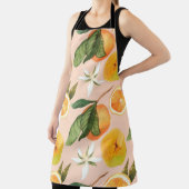 Tablier Motif d'aquarelle transparente avec mandarines (Insitu)
