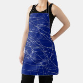 Tablier motif d'art bleu abstrait Apron (Insitu)