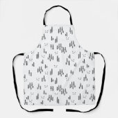 Tablier Motif d'art de Forest Line (Recto)