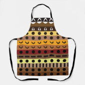 Tablier Motif d'art déco tribal coloré (Recto)
