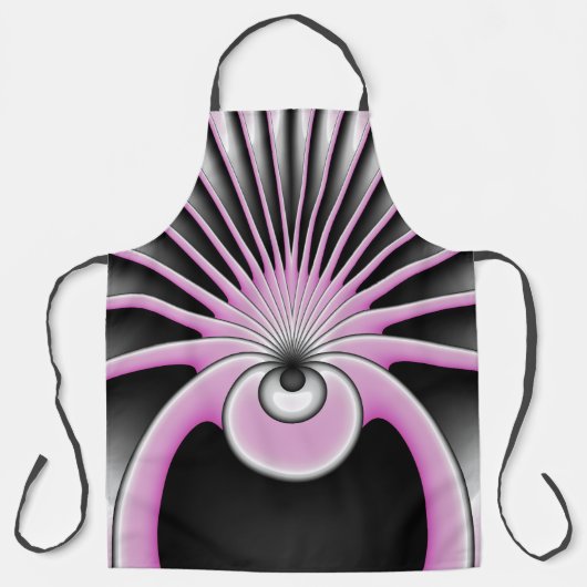 Tablier Motif d'art fractal Abstrait moderne (Recto)