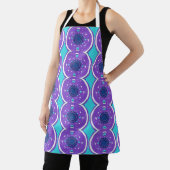 Tablier Motif d'art fractal café violet (Insitu)