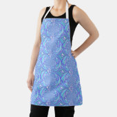 Tablier Motif d'art fractal violet Web (Insitu)