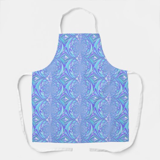Tablier Motif d'art fractal violet Web (Recto)