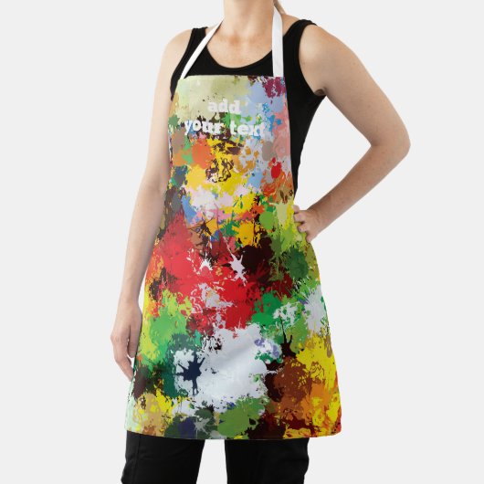 Tablier Motif d'art moderne Funny Paint Splash Texture (Insitu)