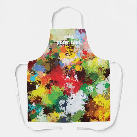 Tablier Motif d'art moderne Funny Paint Splash Texture (Recto)
