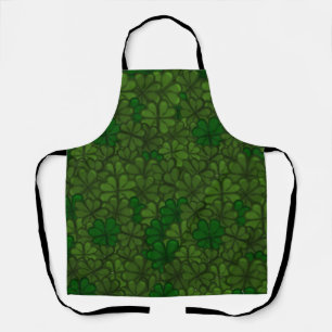 Tablier Motif d'art numérique Champ de Trèfles Saint-Patri
