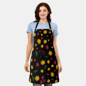 Tablier Motif d'automne (Porté)