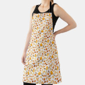 Tablier Motif d'automne avec Citrouille, Feuille : Eléganc (Insitu)