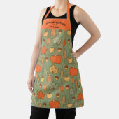 Tablier Motif d'automne, Citrouille, Chef Feuille (Insitu)