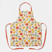 Tablier Motif d'automne feuille colorée (Recto)