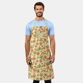 Tablier Motif d'automne Vintage aquarelle (Porté)