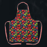 Tablier Motif de baies fraîches mignonnes<br><div class="desc">Un tablier mignon avec un motif de différentes sortes de baies ferait un cadeau bon marché et joli pour l'anniversaire de quelqu'un,  des vacances,  etc.</div>